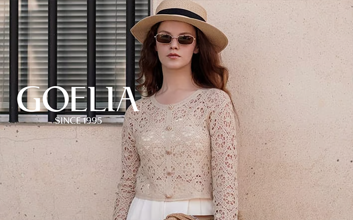 Layali cardigen in beige main image 1
