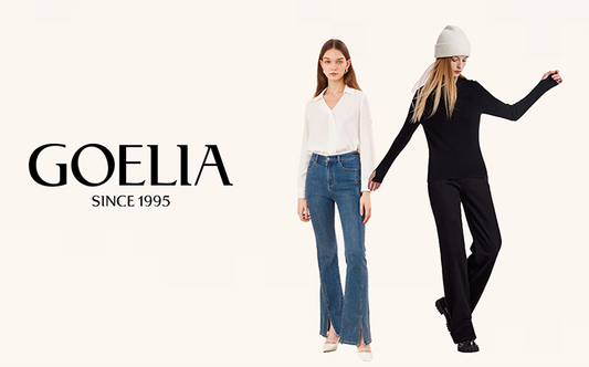 a lady in blue jeans with a lady in black jeans