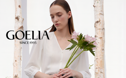 a lady in white v-neck shirt