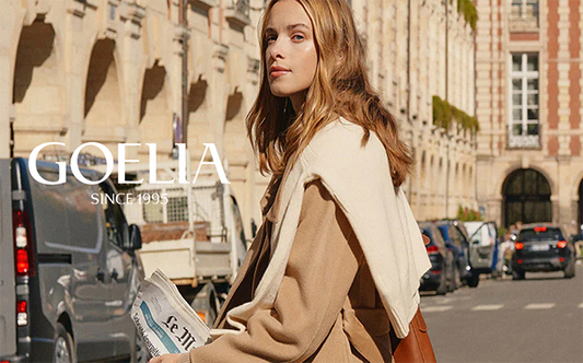 a lady in camel wool winter coat