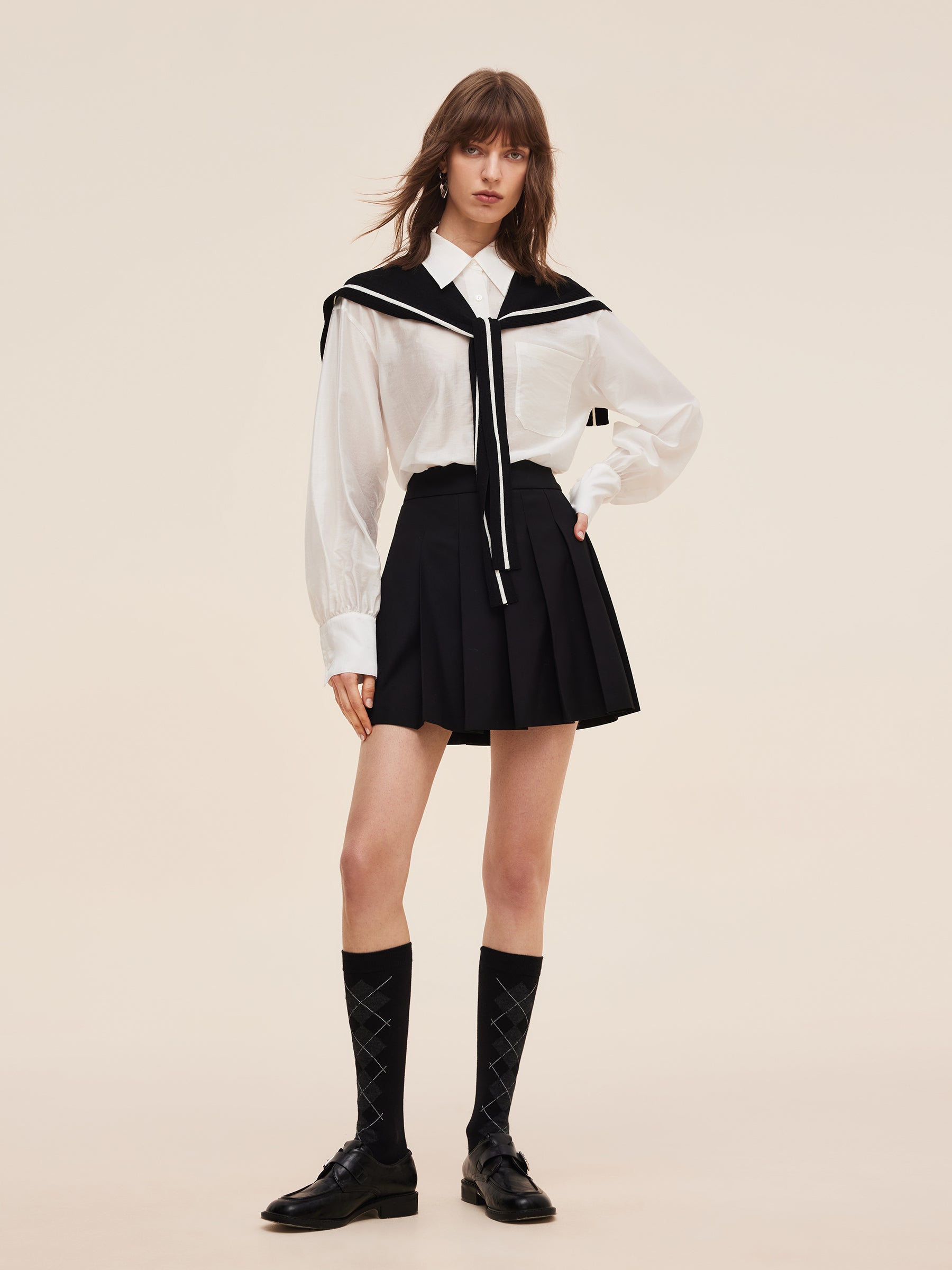 Tencel Blend Women Long Sleeve Shirt GOELIA