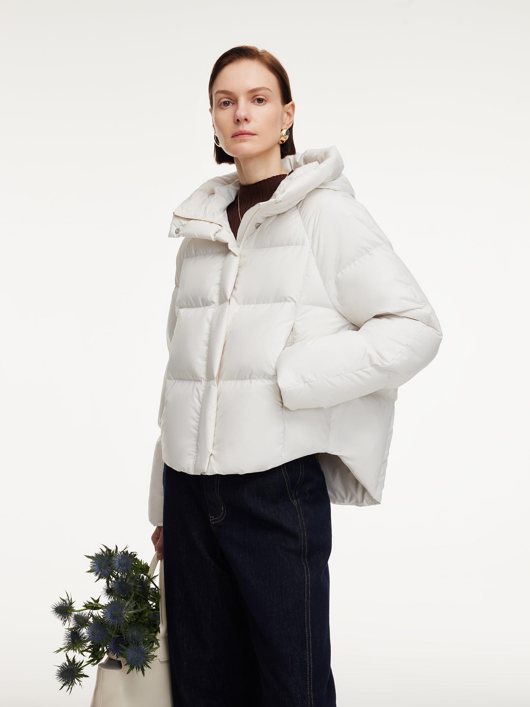 Hooded Zip-Up Goose Down Jacket GOELIA Hooded Zip-Up Goose Down Jacket GOELIA