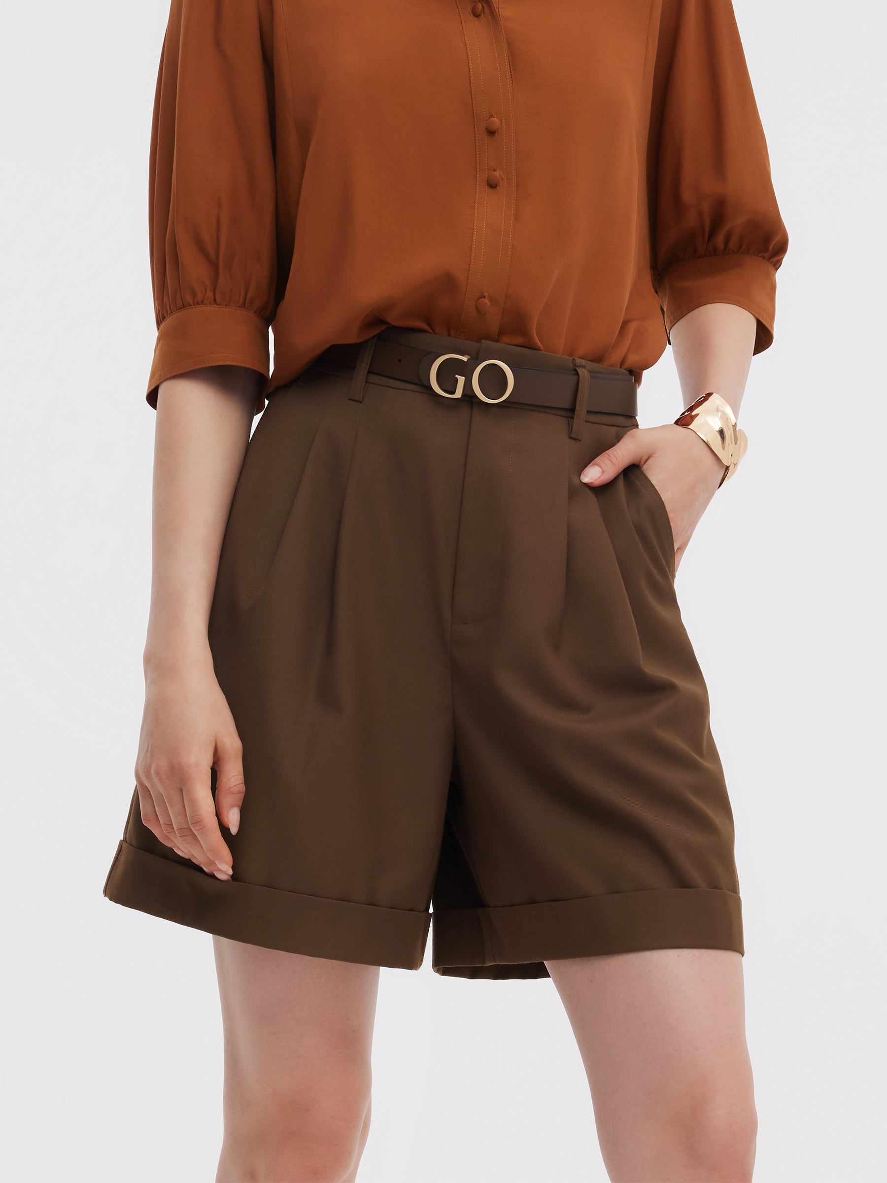 Loose Fit A-Line Women Shorts GOELIA