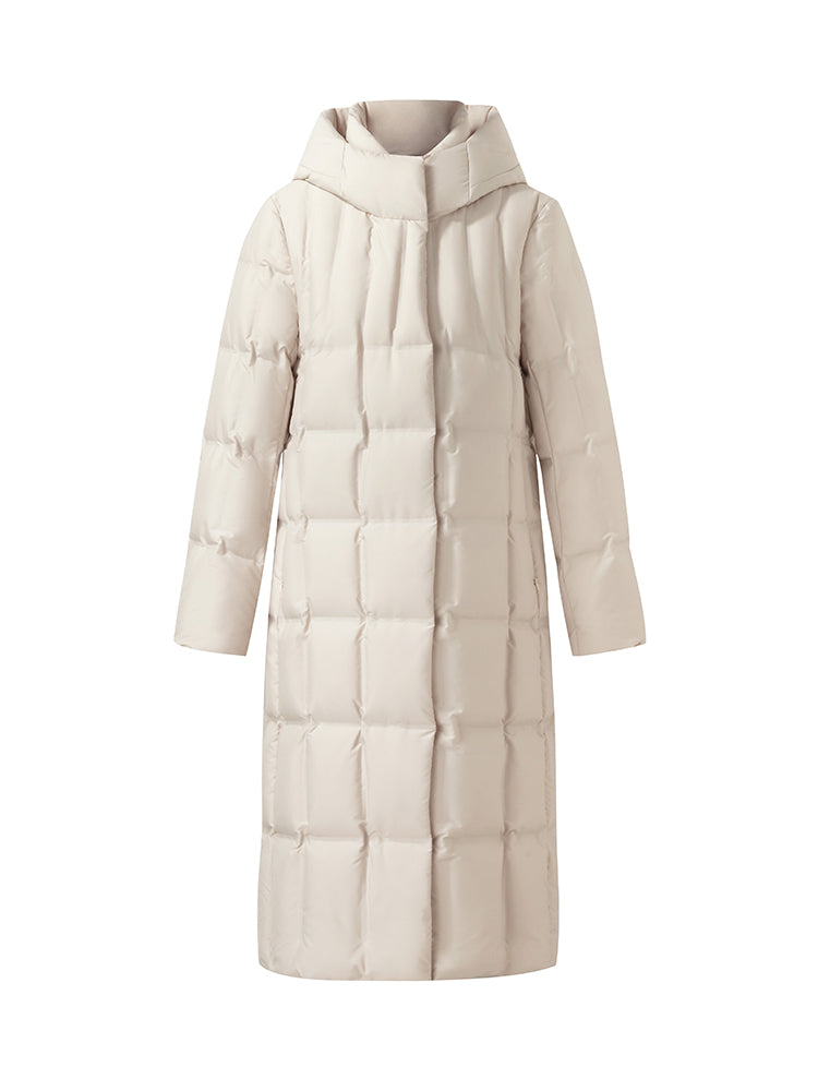 Full Length Hooded Goose Down Coat GOELIA