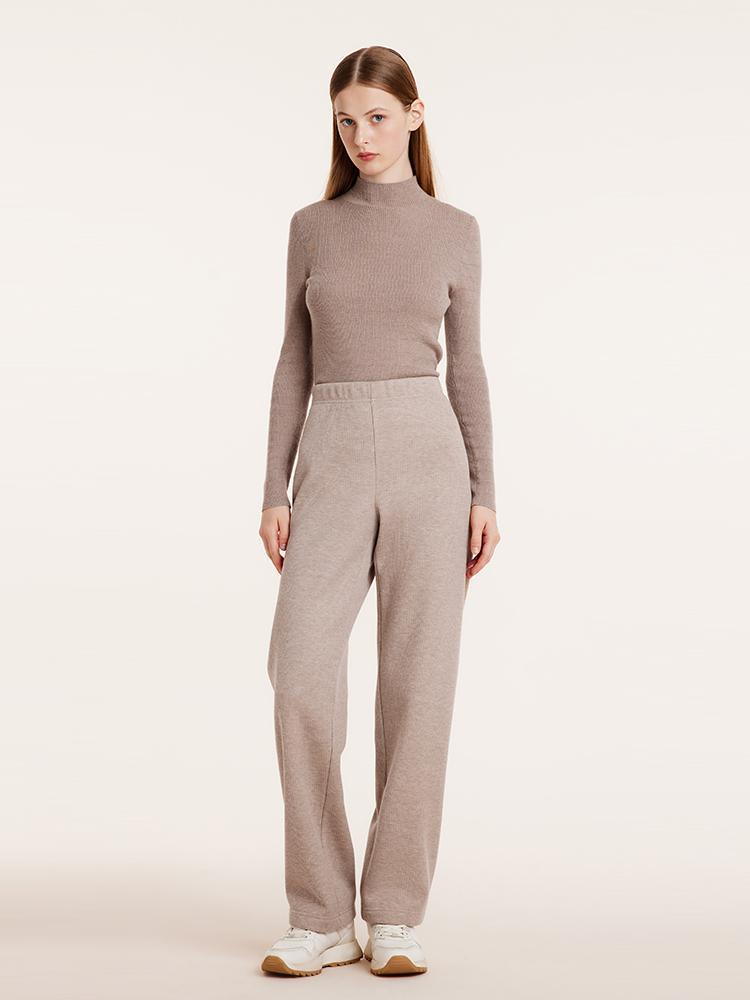 Knit Straight Full Length Pants GOELIA