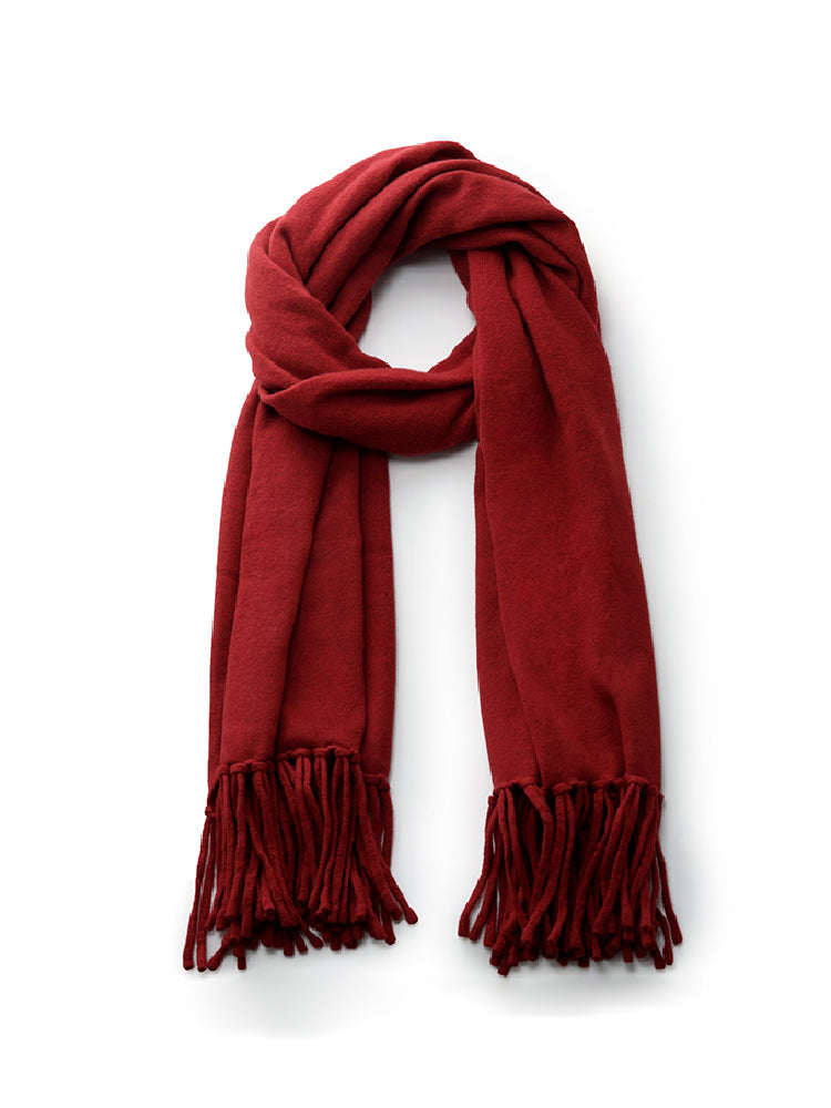 100% Wool Fringe Women Scarf GOELIA