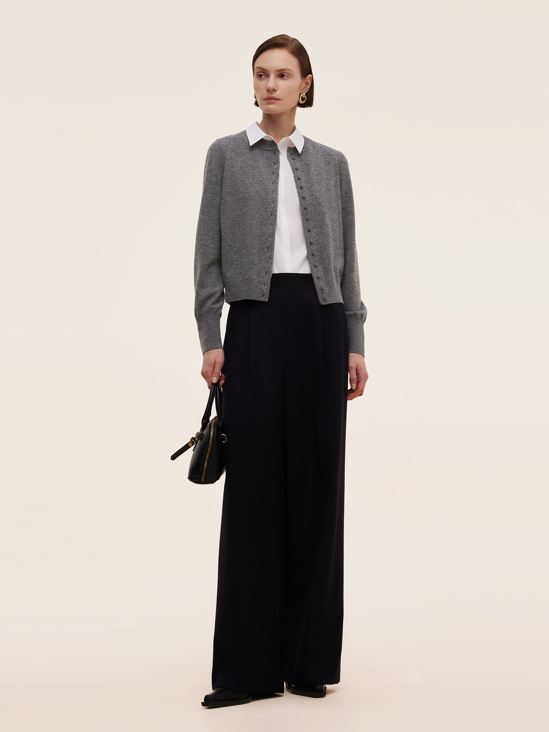 Cashmere Wool Blend Women Cardigan GOELIA
