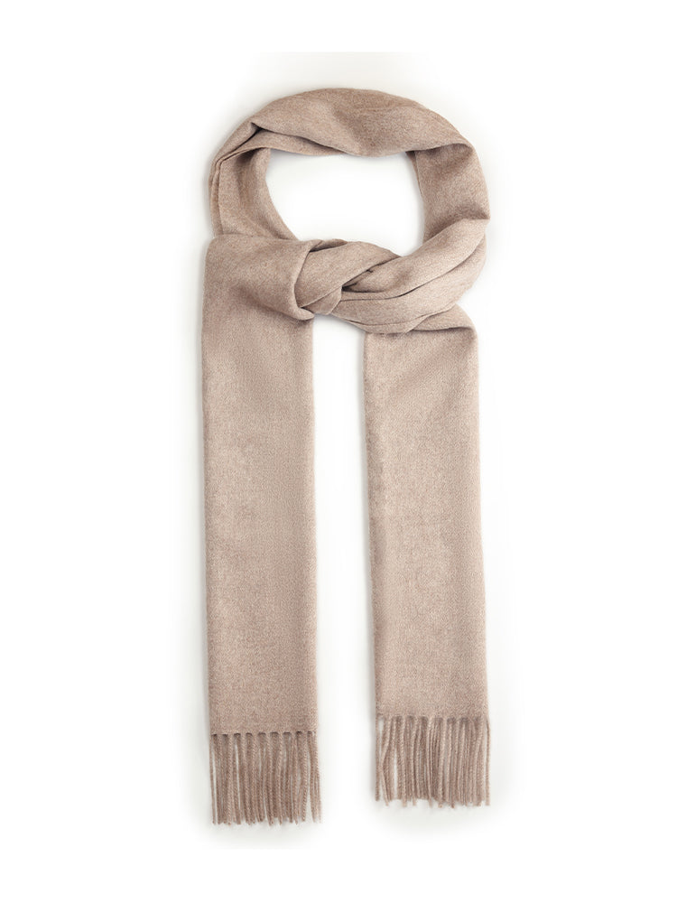 Pure Cashmere Fringe Plaid Scarf GOELIA