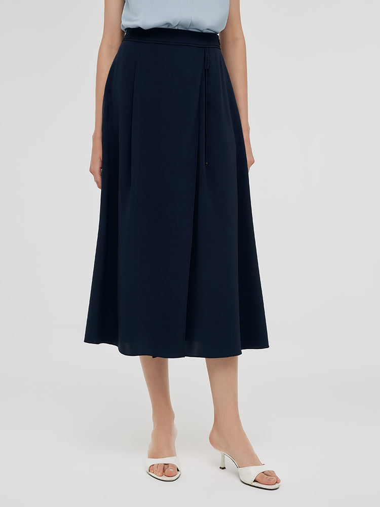 Triacetate A-Line Women Half Skirt GOELIA