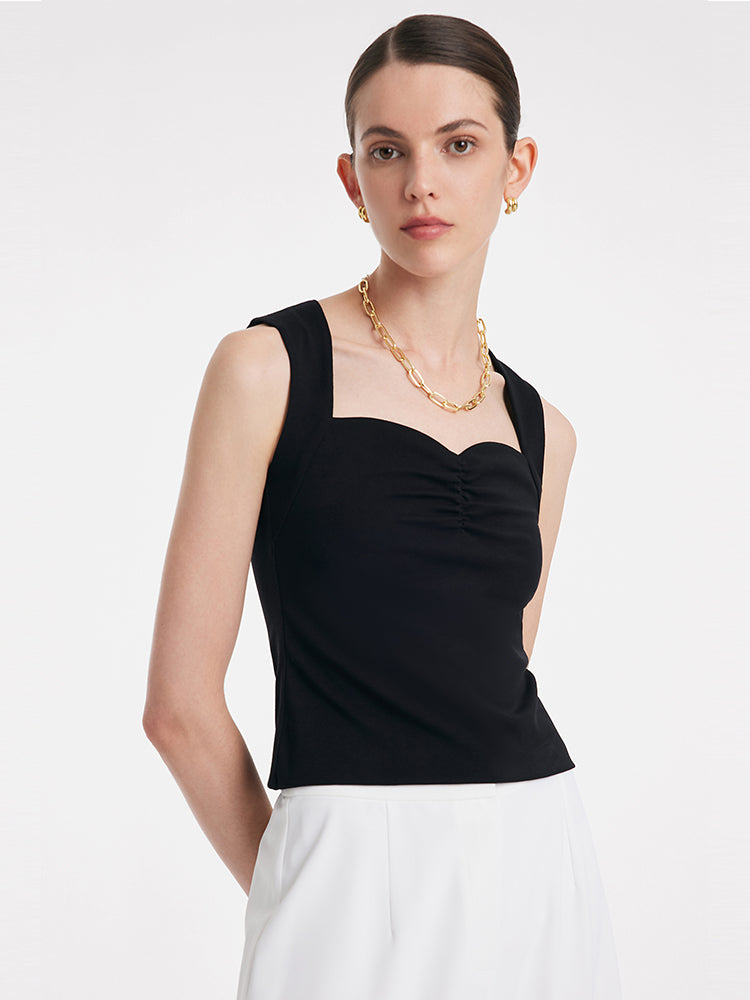 Knitted Camisole With Detachable Bra Pads GOELIA