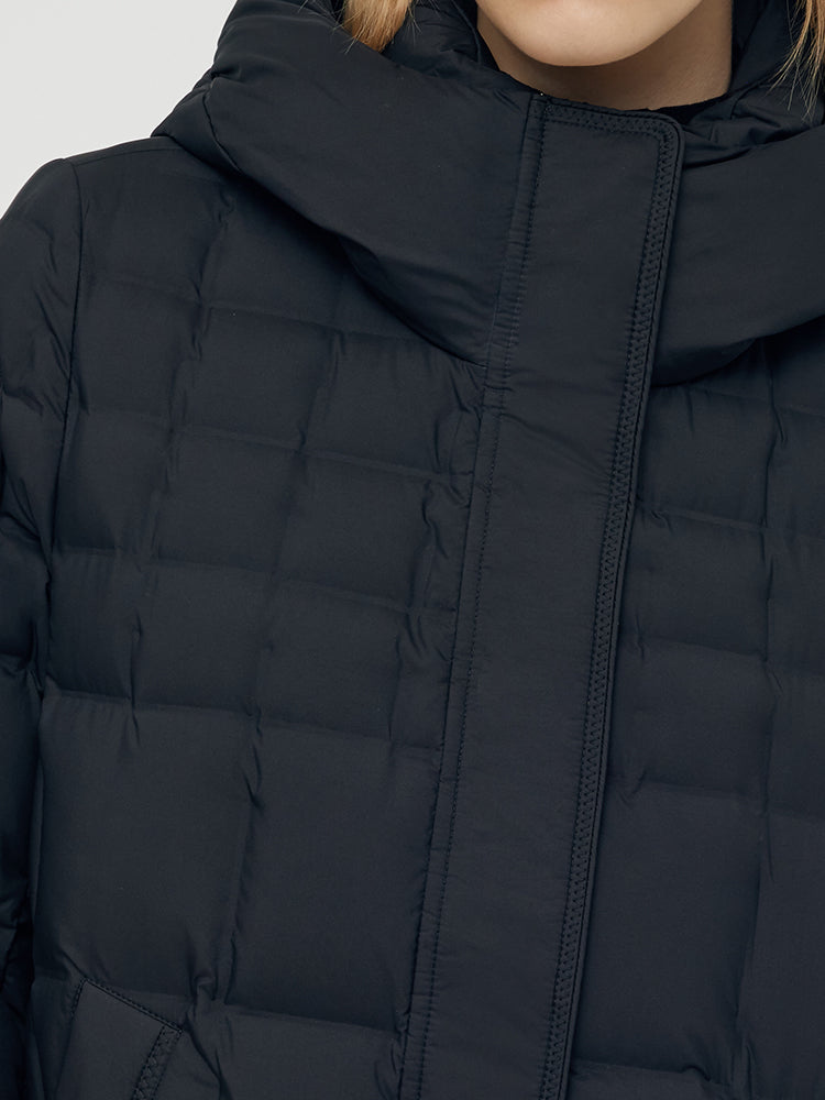 Hooded Pockets Goose Down Jacket GOELIA