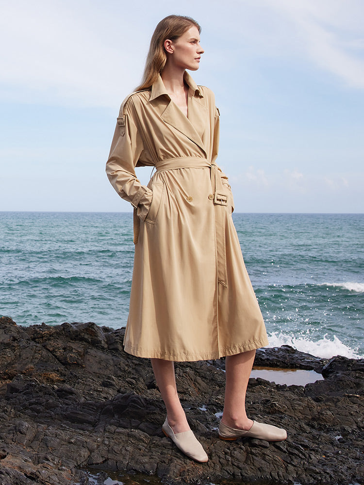 Trench l ger avec ceinture