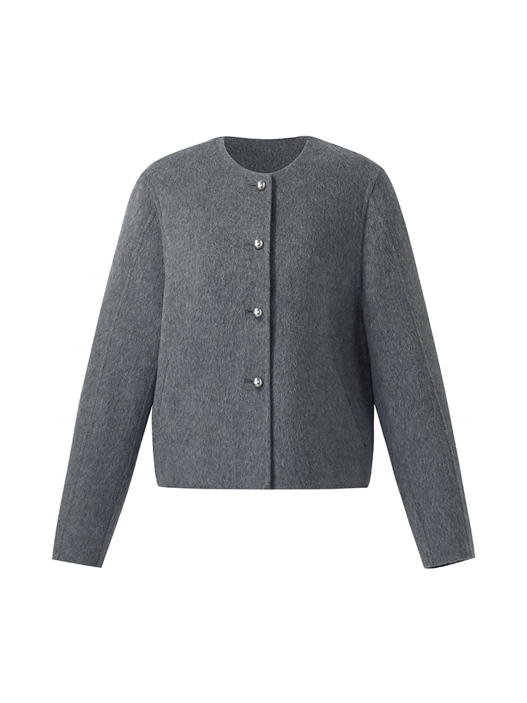 Alpaca Wool Double-Faced Women Jacket GOELIA