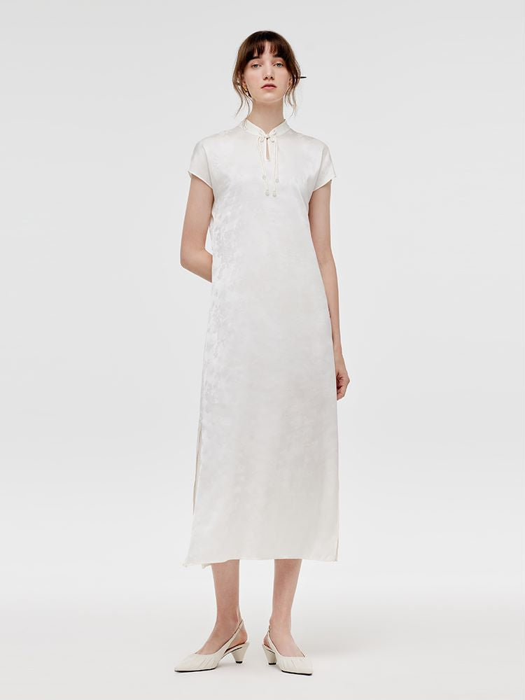 New Chinese-Style Qipao Maxi Dress With Mamianqun And Bottomed Skirt Three-Piece Set GOELIA