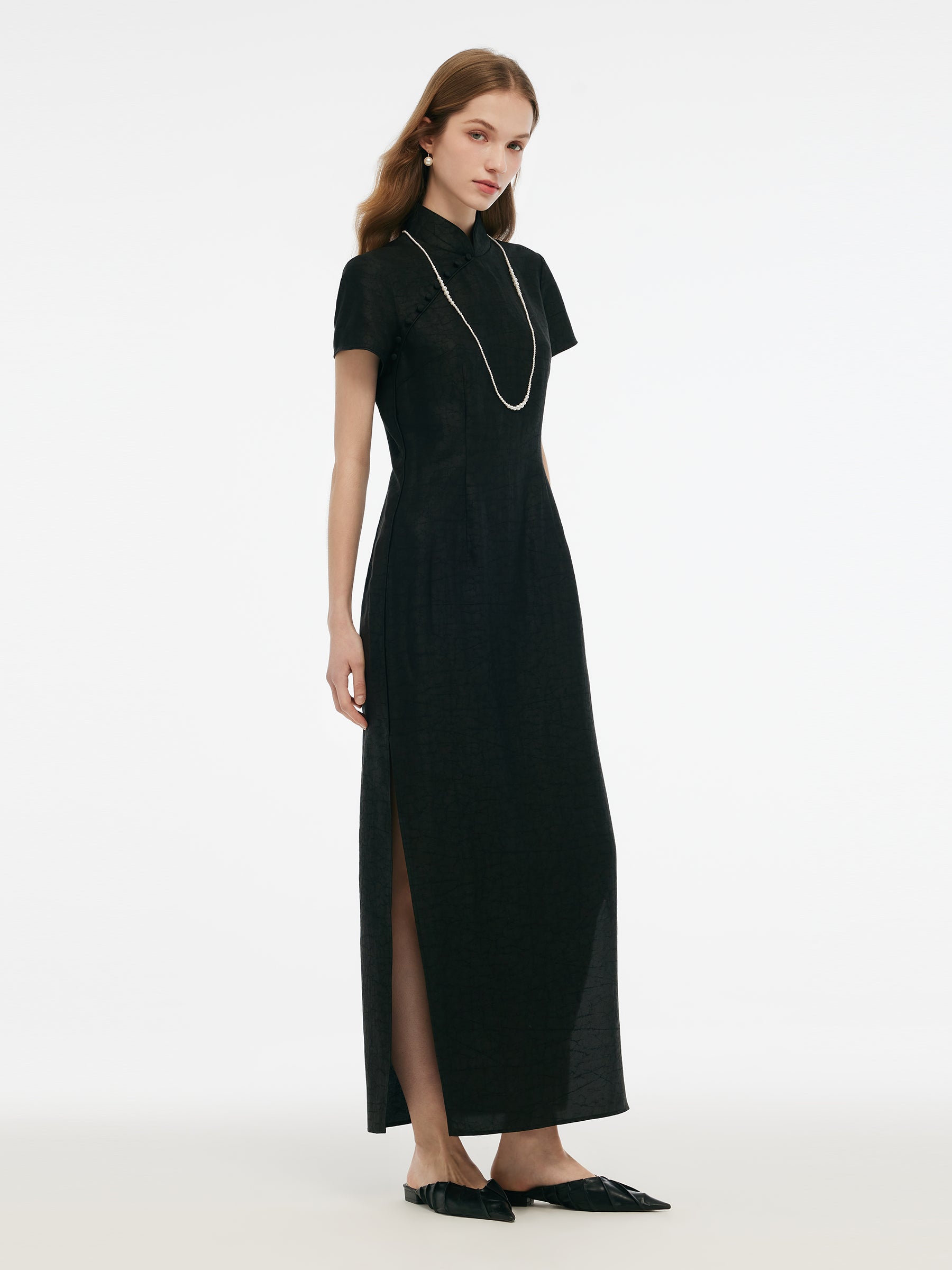 18MM Xiang Yun Silk Women Qipao Maxi Dress GOELIA