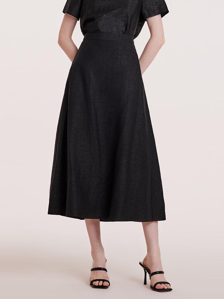 Xiang Yun Silk A-line Waisted Women Skirt GOELIA