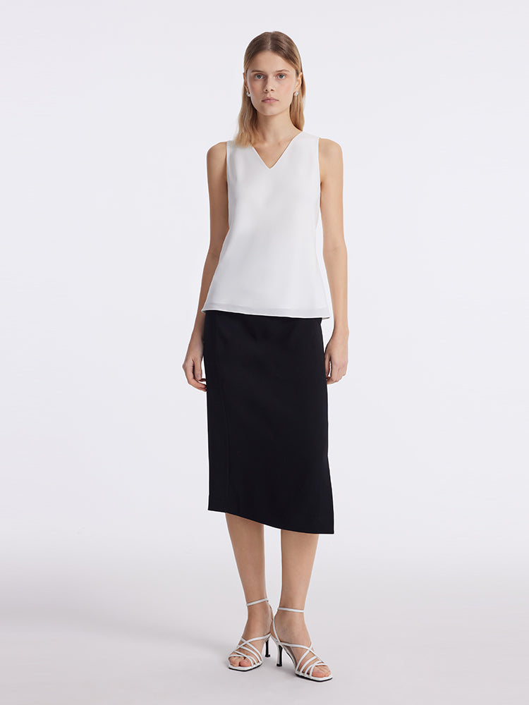 Acetate Reversible Women Tank Top GOELIA