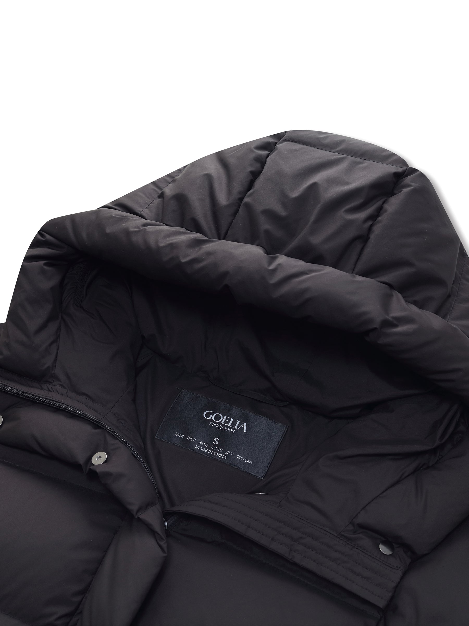 Hooded Zip-Up Goose Down Jacket GOELIA Hooded Zip-Up Goose Down Jacket GOELIA