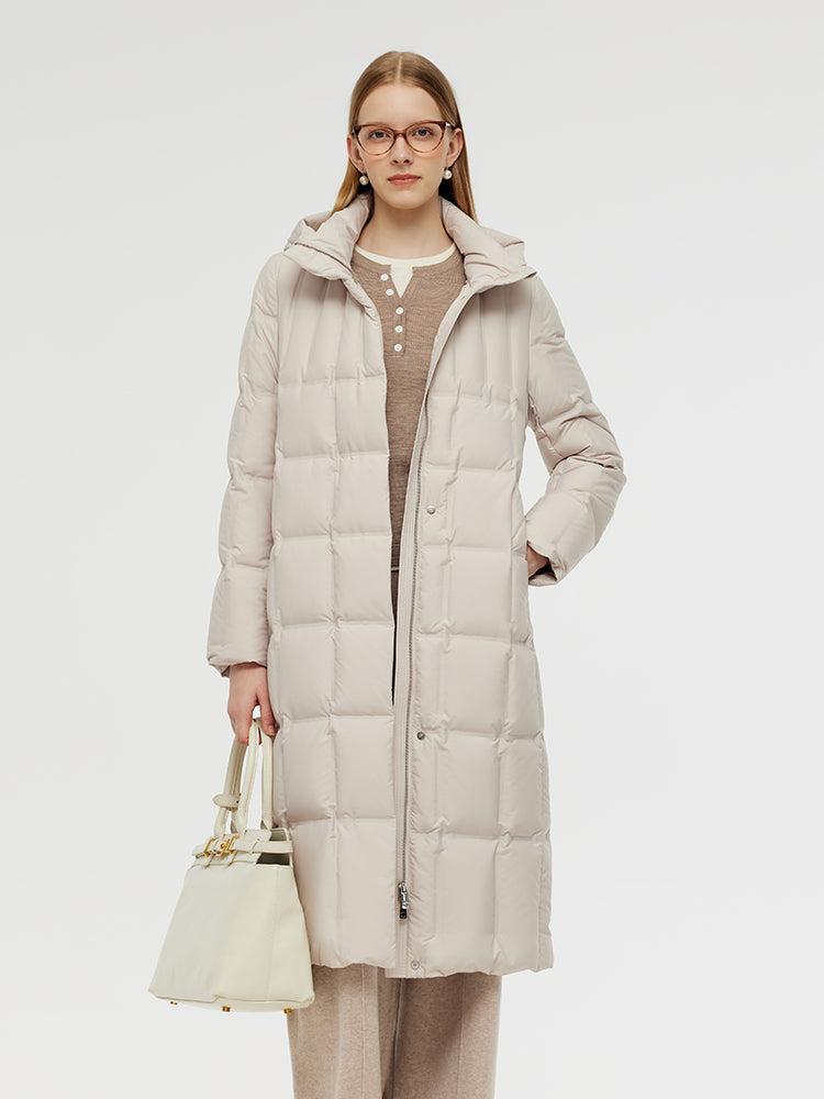 Full Length Hooded Goose Down Coat GOELIA