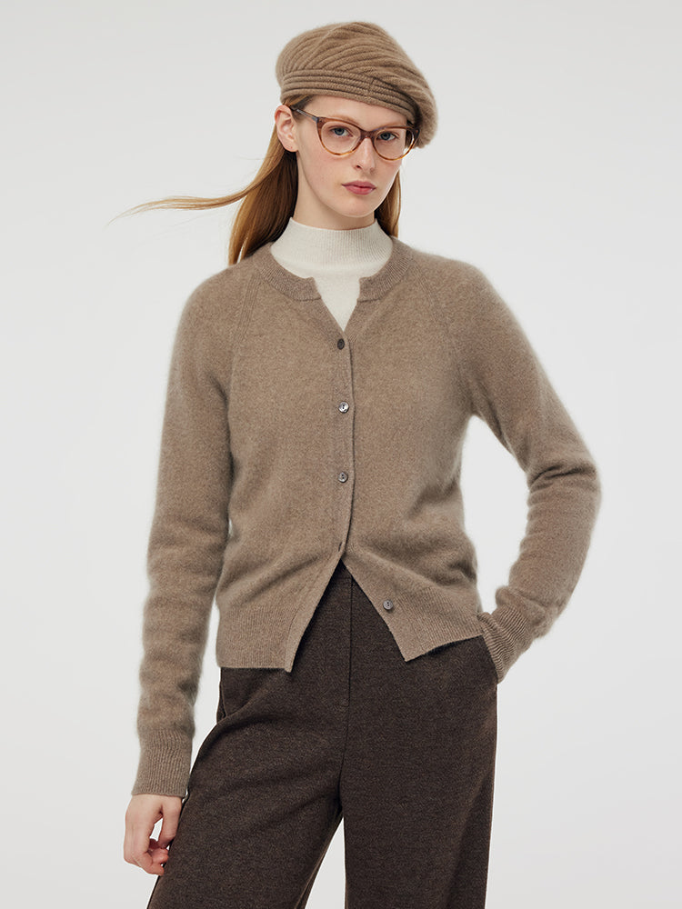 Brushed Cashmere Women Cardigan GOELIA