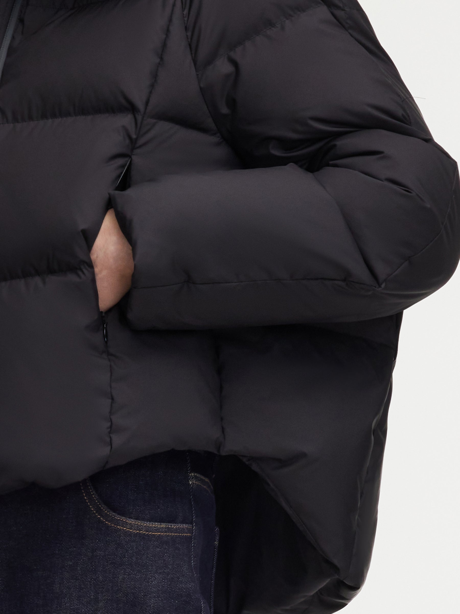 Hooded Zip-Up Goose Down Jacket GOELIA Hooded Zip-Up Goose Down Jacket GOELIA