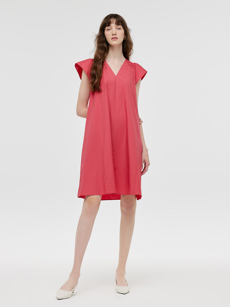 V-Neck Women Mini Dress GOELIA