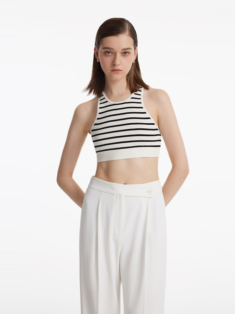 Striped Women Crop Tank Top GOELIA