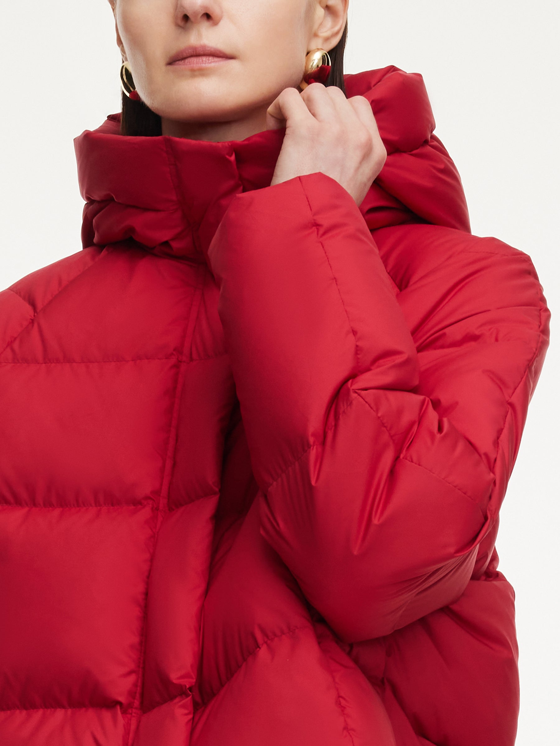 Hooded Zip-Up Goose Down Jacket GOELIA Hooded Zip-Up Goose Down Jacket GOELIA