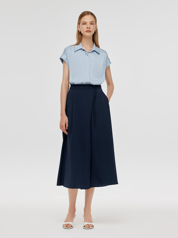 Triacetate A-Line Women Half Skirt GOELIA