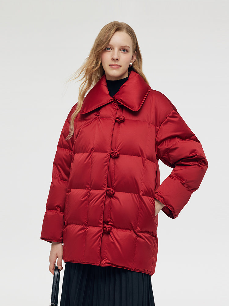 New Chinese-Style Lapel Goose Down Jacket GOELIA