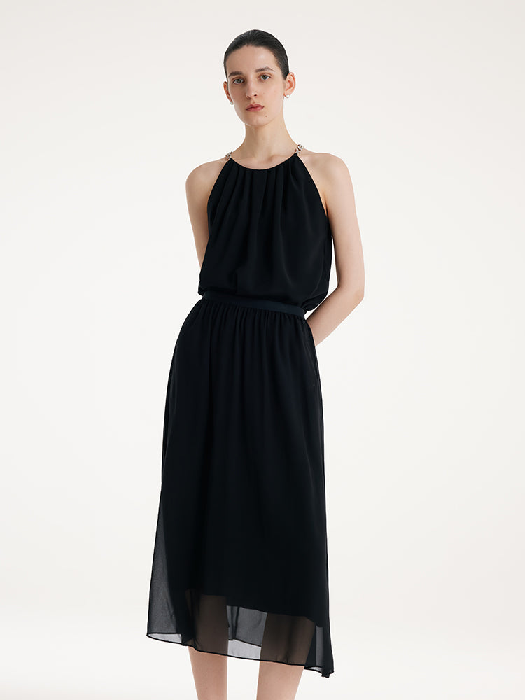 19 Momme Mulberry Silk Reversible Women Skirt GOELIA