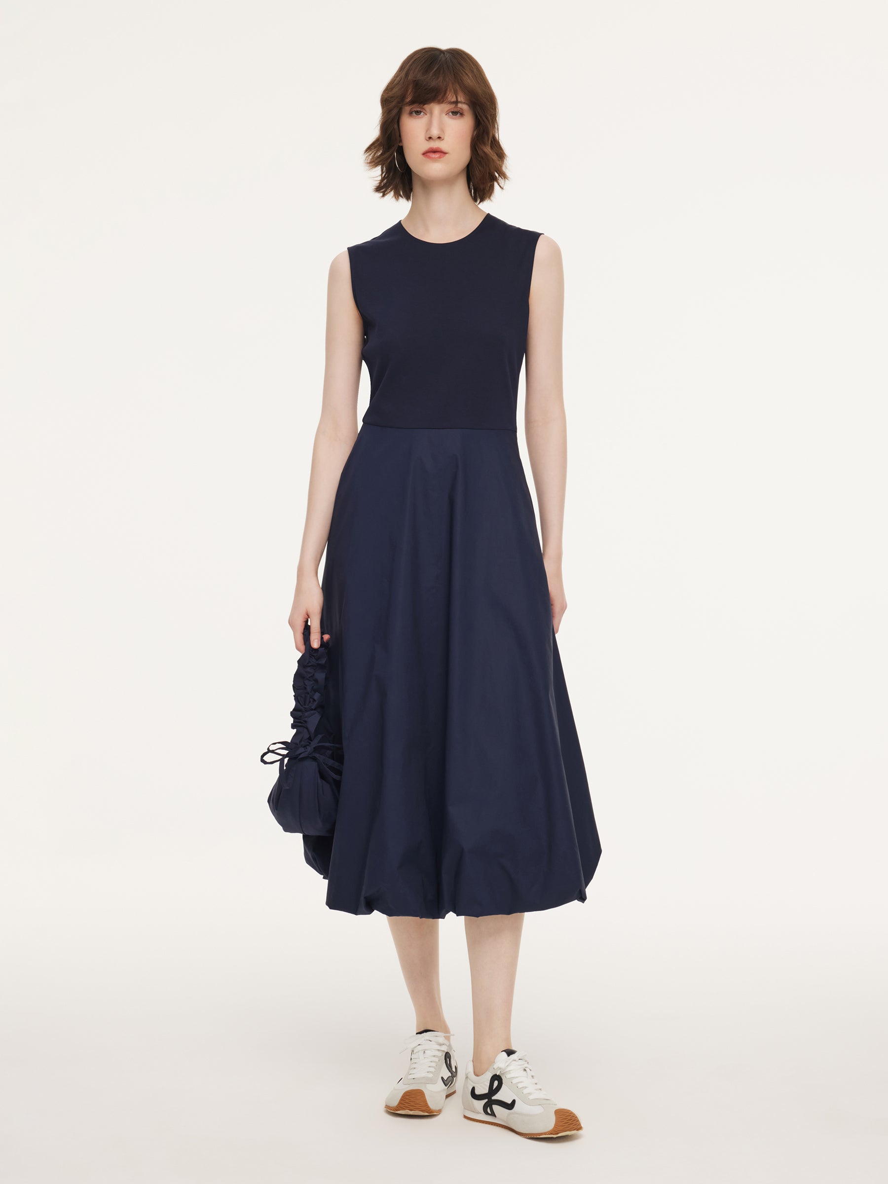 navy blue bubble dress Navy Bubble Dress, Elegant Cocktail Dress, Strapless Balloon Dress, Avant Garde Clothing, Bridesmaid Midi Dress, Wedding Guest Dress