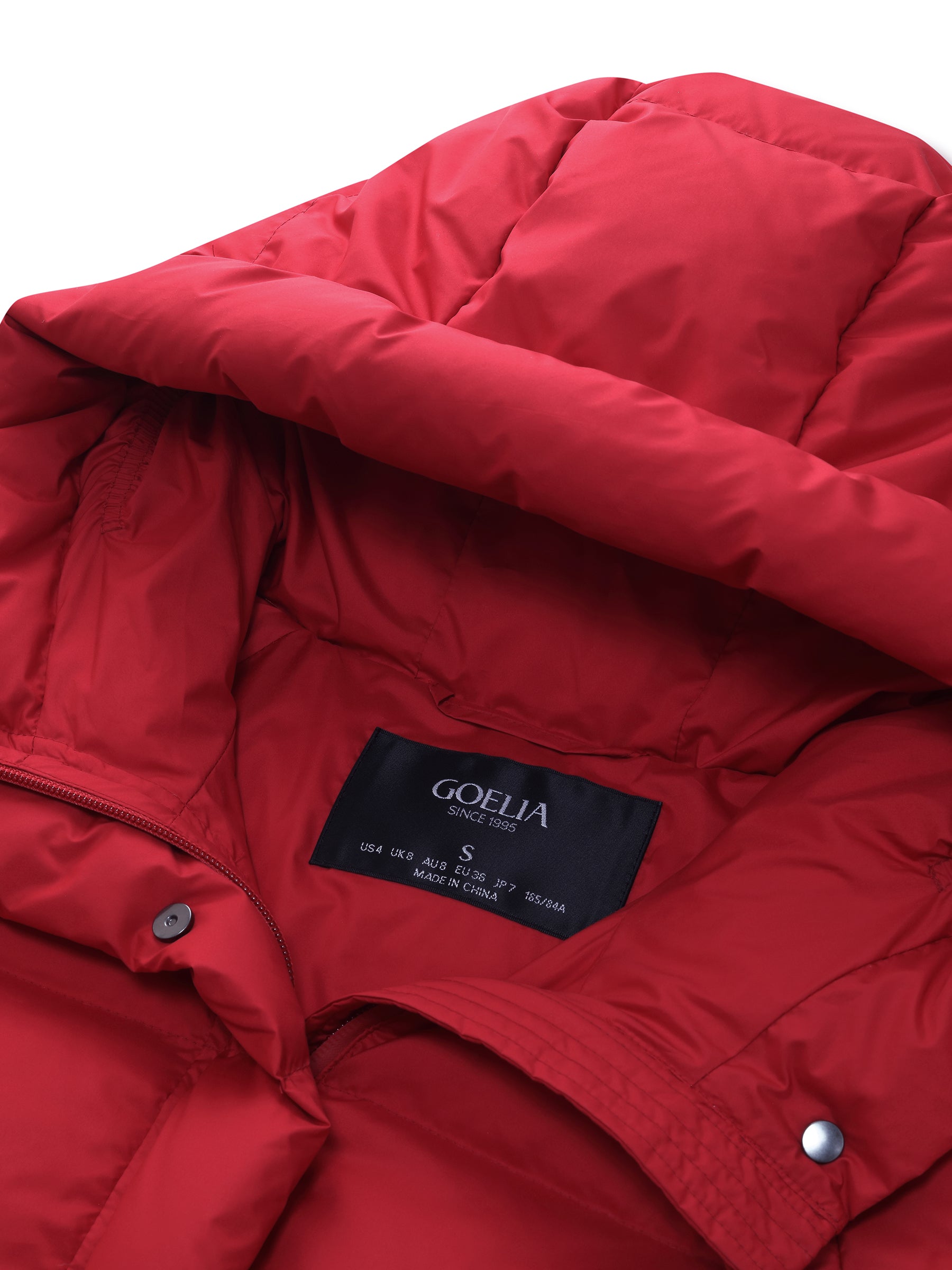 Hooded Zip-Up Goose Down Jacket GOELIA Hooded Zip-Up Goose Down Jacket GOELIA