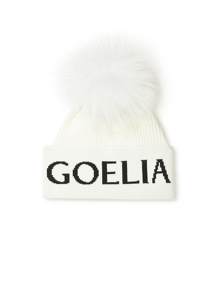 Letter Jacquard Knitted Hat GOELIA