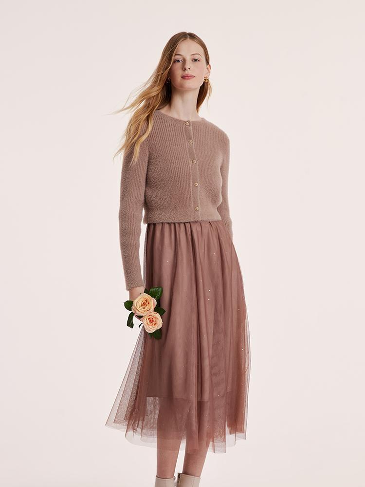 Cardigan tulle deals