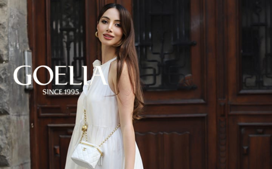 a lady in a white halter dress