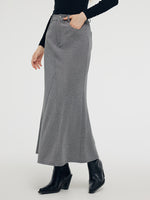 Back Slit Knitted Women Mermaid Maxi Skirt – GOELIA