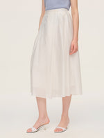 Tencel Blend Adjustable Waist Women A-Line Culottes GOELIA