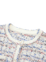 Wool Blend Jacquard Women Cardigan GOELIA