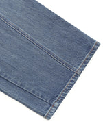 [Preview] Cotton Denim Women Curved Leg Jeans With Belt GOELIA