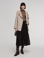 Velvet A-Line Elastic Waist Women Skirt GOELIA