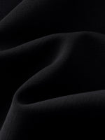 Worsted Wool Blend Ruffle Collar Women Mini Dress With Detachable Ribbon GOELIA