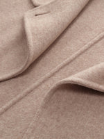 Cashmere Wool Blend Funnel Neck Women Coat GOELIA