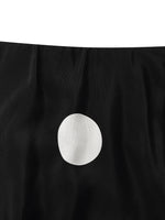 16 Momme Mulberry Silk Polka Dots Printed A-Line Women Half Skirt GOELIA