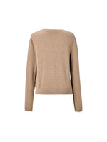 [Preview] 100% Wool Color Block Women Knit Top GOELIA