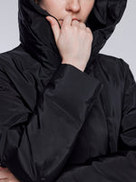 [Preview] Gathered Waist Belted Hooded Goose Down Jacket GOELIA