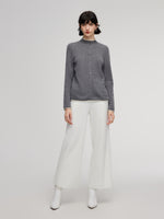 Tencel Wool Blend Straight Wide Leg Women Pants GOELIA