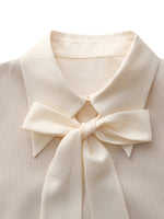 Pleated Sleeveless Mini Dress And Shirt Two-Piece Set With Ribbon GOELIA