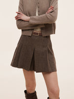 100% Washable Wool Women Culotte Skirt GOELIA