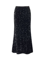 Velvet Sequins Women Mermaid Skirt GOELIA